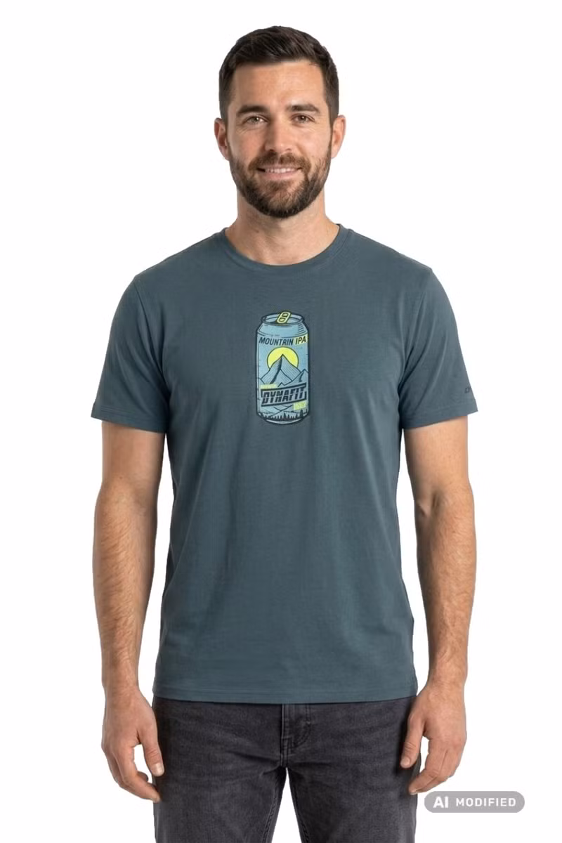 KOSZULKA GRAPHIC COTTON-CINDER-BEER CAN