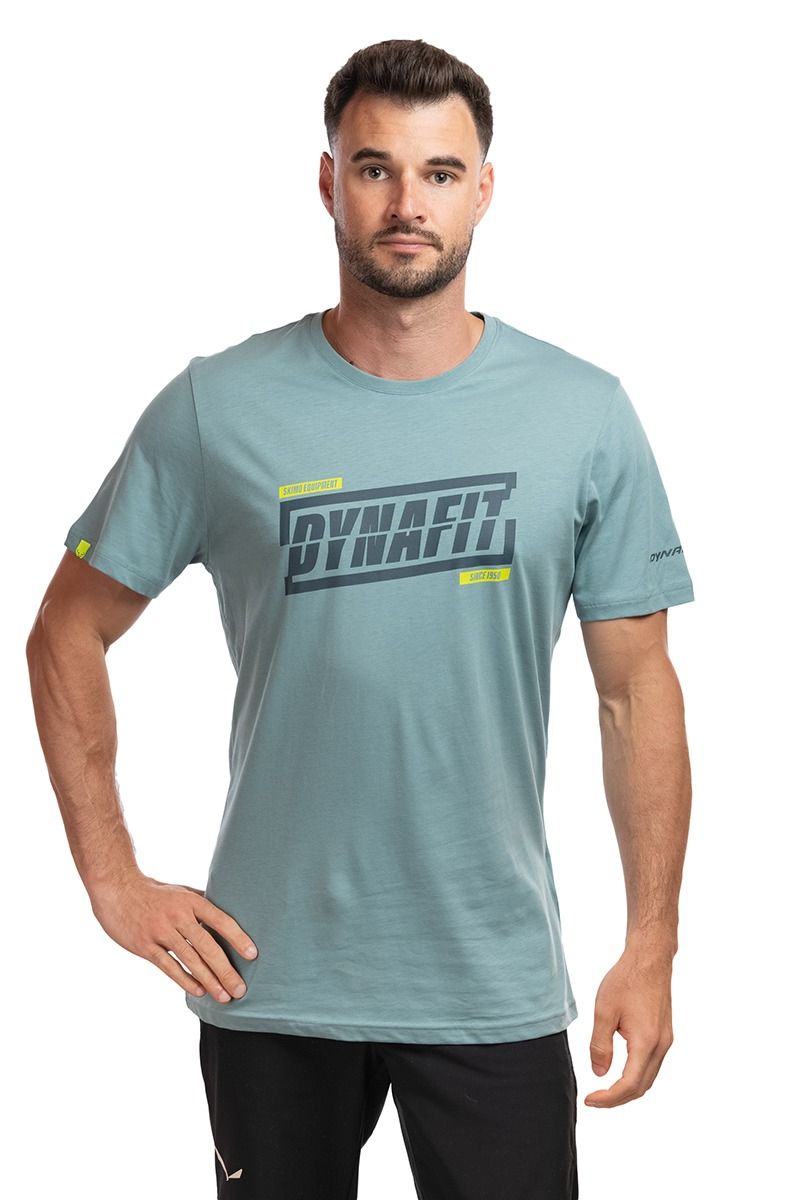 KOSZULKA GRAPHIC COTTON -SMOKE BLUE-TABLOID