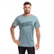 KOSZULKA GRAPHIC COTTON -SMOKE BLUE-TABLOID