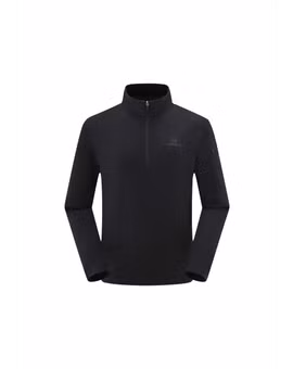 KOSZULKA HIMEX MERINO HALF ZIP TAJJAO91005-BLACK