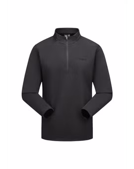 KOSZULKA HIMEX STRETCH HALF ZIP TAJJAO91001-BLACK