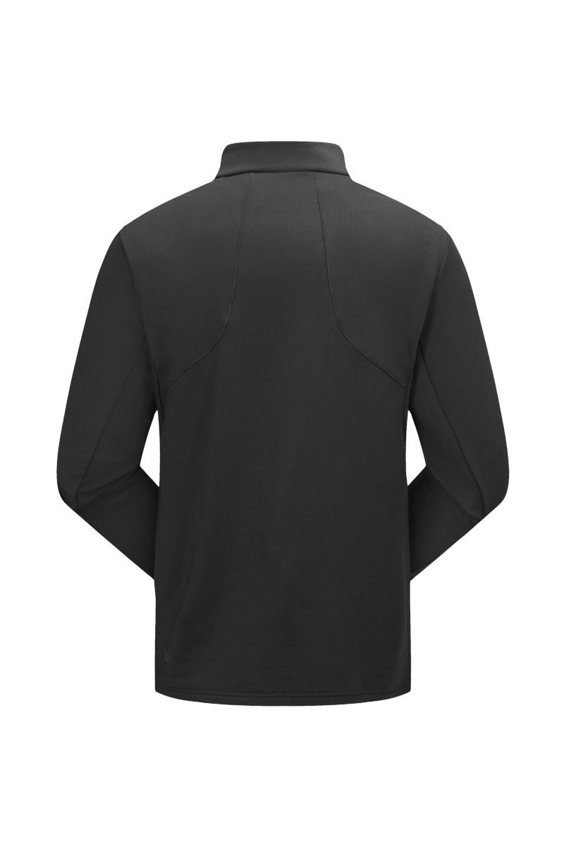 KOSZULKA HIMEX STRETCH HALF ZIP TAJJAO91001-BLACK