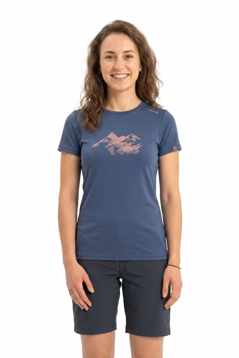 KOSZULKA LENTA BAMBOO LIGHT LADY-NAVY-PINK