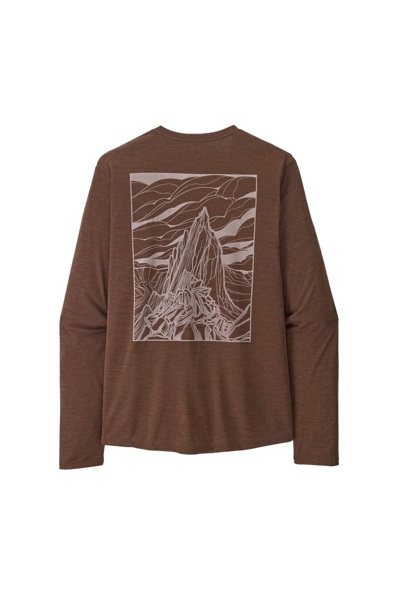 KOSZULKA LONG-SLEEVED CAPILENE COOL DAILY SHIRT CLOUD CRAG-BERM BROWN-LIGHT BERM BROWN-X-DYE