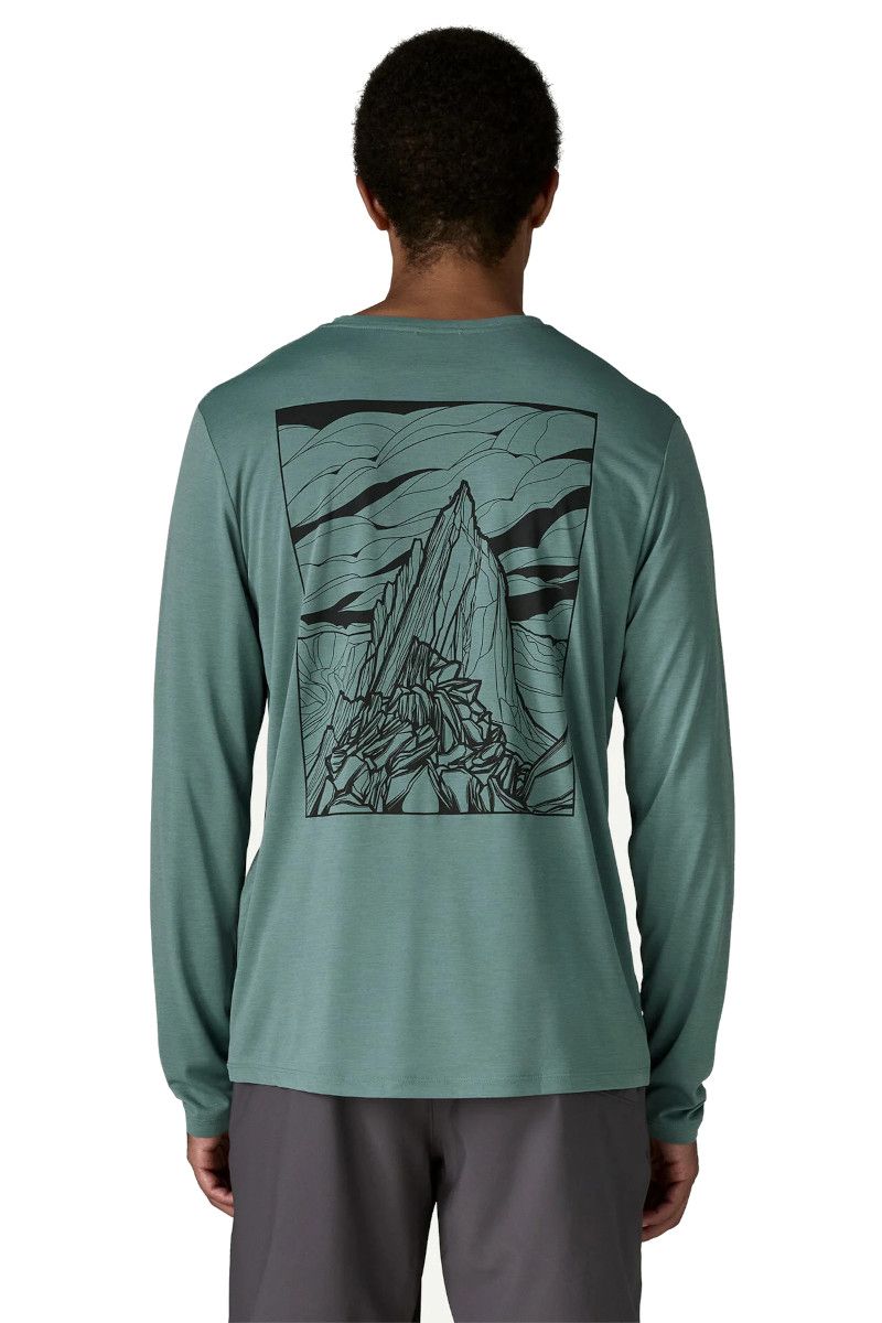 KOSZULKA LONG-SLEEVED CAPILENE COOL DAILY SHIRT CLOUD CRAG-BLUE SAGE-LIGHT BLUE SAGE X-DYE