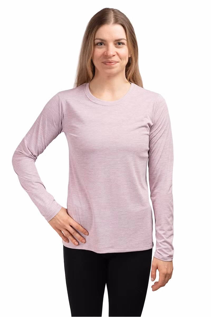 KOSZULKA LONG-SLEEVED CAPILENE COOL DAILY SHIRT WOMEN-QUIET VIOLET