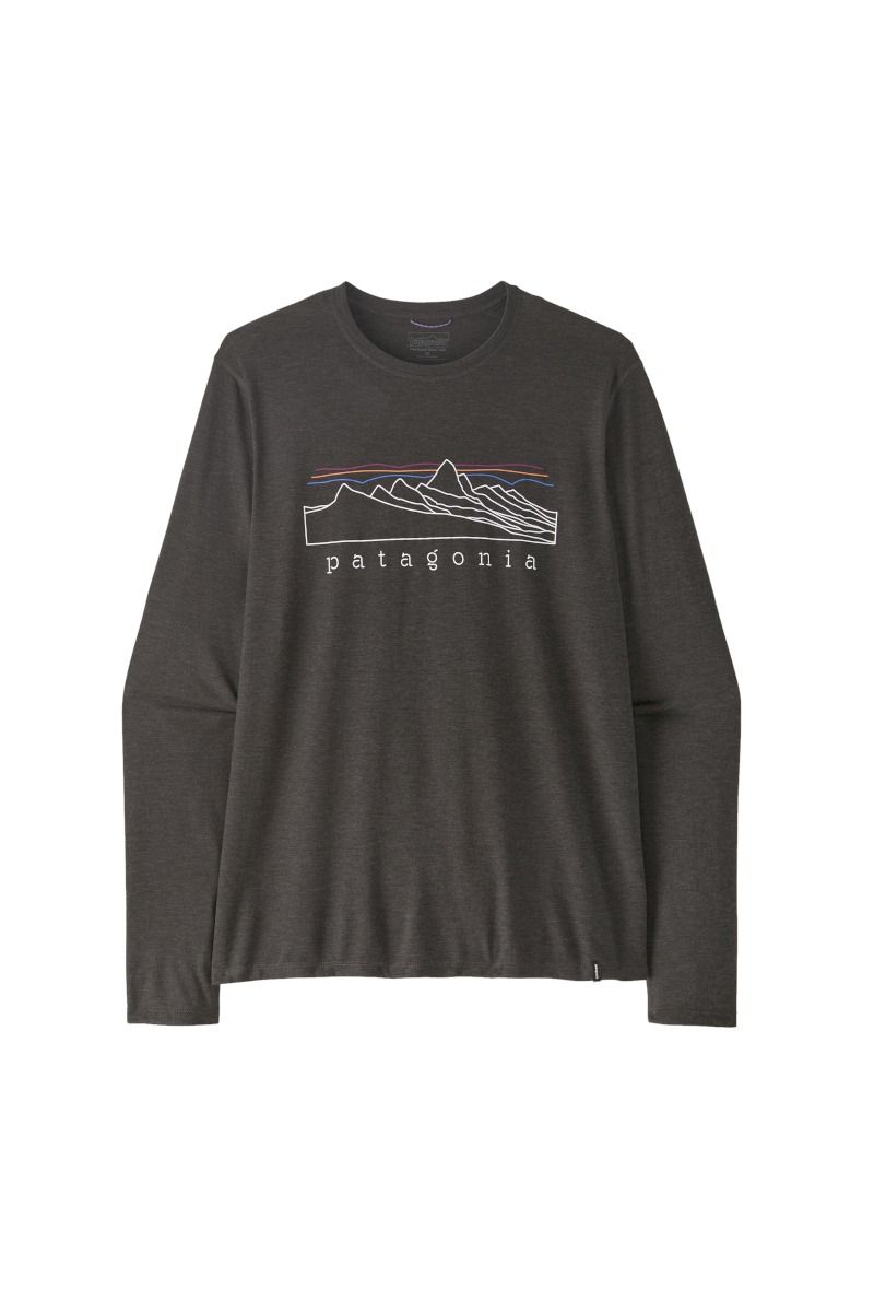KOSZULKA L/S CAP COOL TRAIL SHIRT STRATAPEAKS-INK BLACK