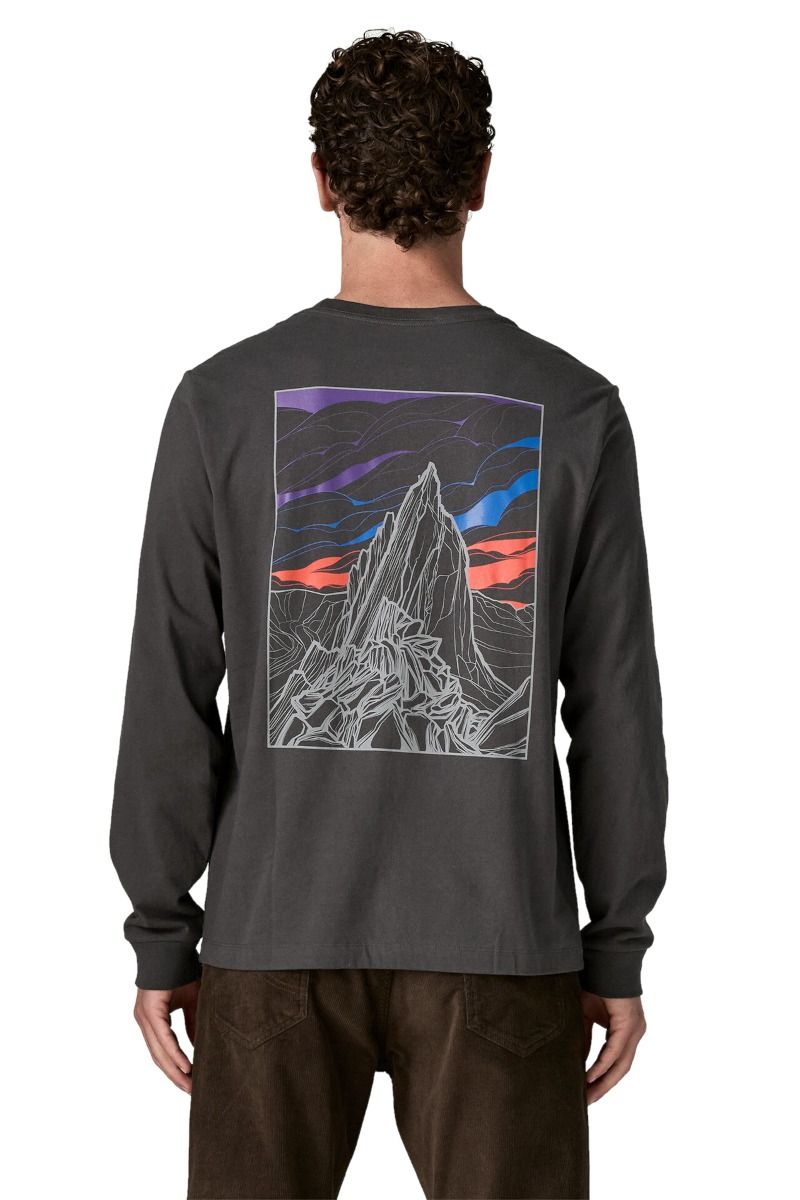 KOSZULKA L/S CLOUD CRAG T-SHIRT-INK BLACK