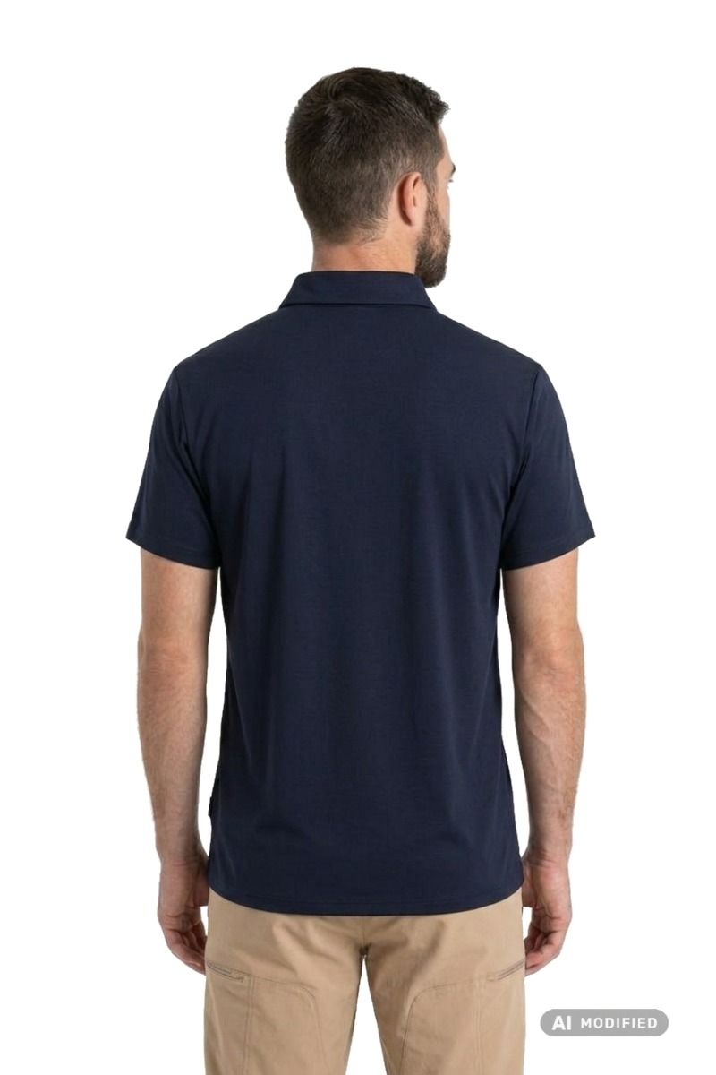 KOSZULKA MERINO 150 TECH LITE III SS POLO-MIDNIGHT NAVY