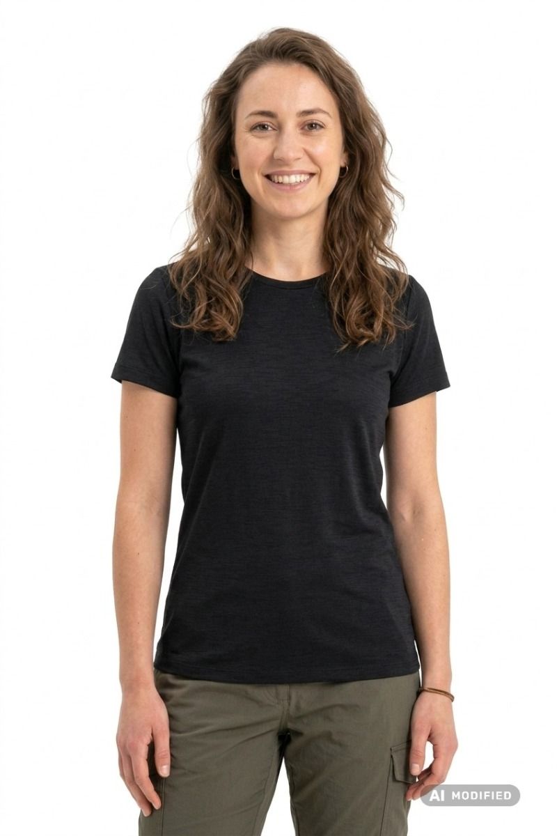 KOSZULKA MERINO 150 TECH LITE III SS TEE WOMEN-BLACK