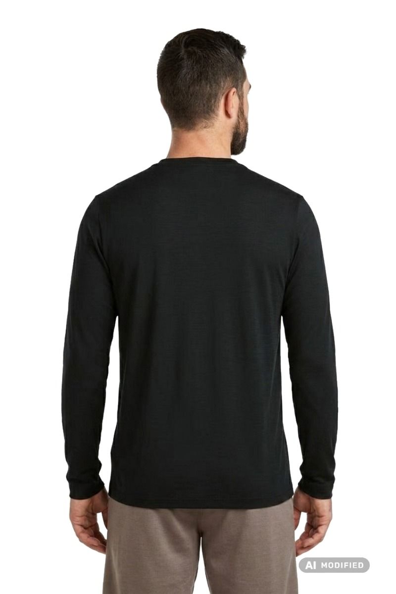 KOSZULKA MERINO 150 TECH LITE LS TEE PEAK BALANCE-BLACK