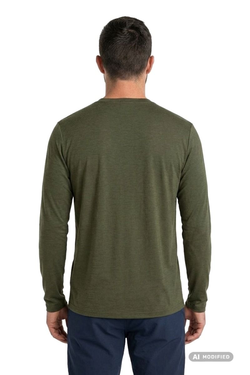 KOSZULKA MERINO 150 TECH LITE LS TEE PEAK BALANCE-DK LODEN