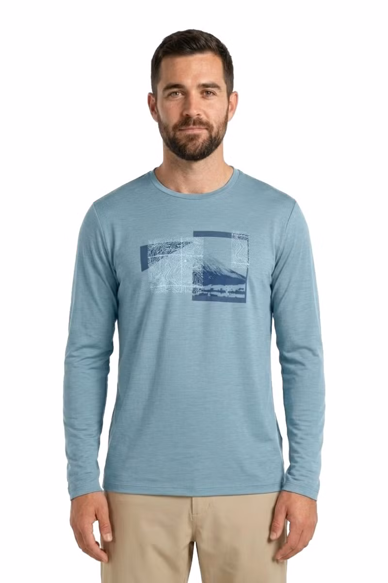 KOSZULKA MERINO 150 TECH LITE LS TEE PEAK BALANCE-FLINT