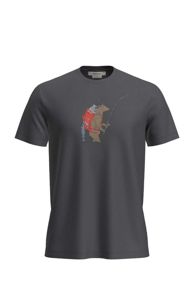 KOSZULKA MERINO 150 TECH LITE SS TEE BEAR CATCH-OBSIDIAN