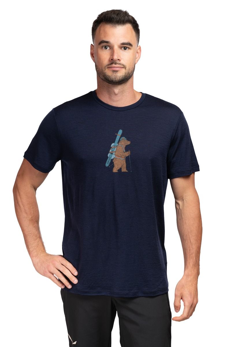 KOSZULKA MERINO 150 TECH LITE SS TEE BEAR TOUR-MIDNIGHT NAVY