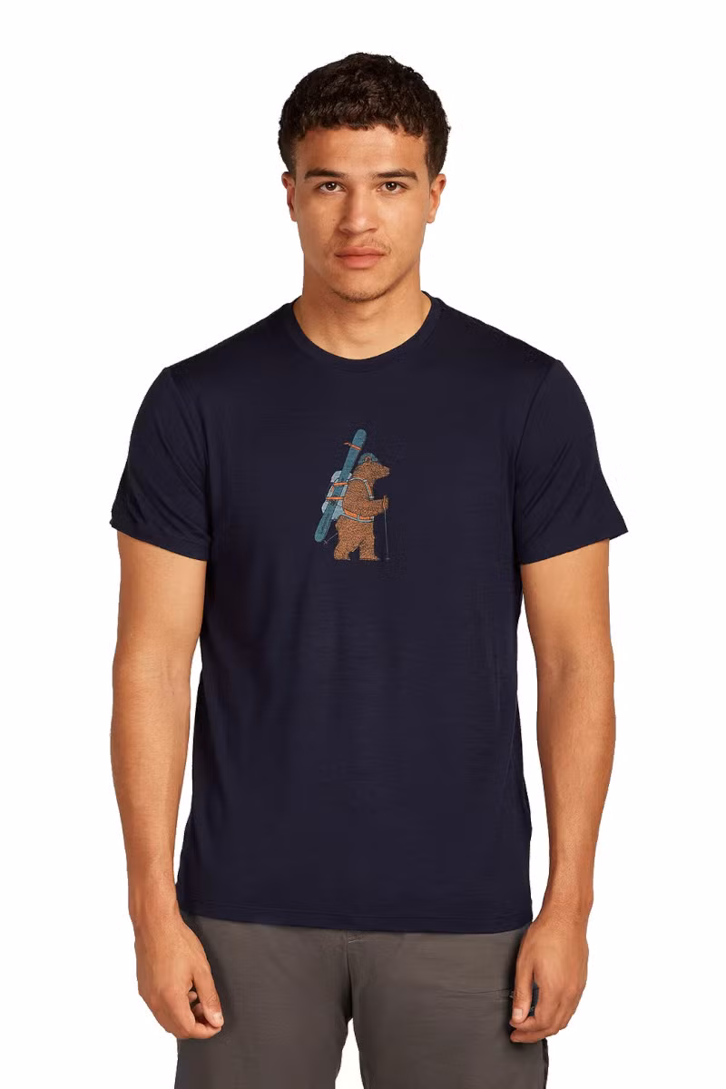 KOSZULKA MERINO 150 TECH LITE SS TEE BEAR TOUR-MIDNIGHT NAVY