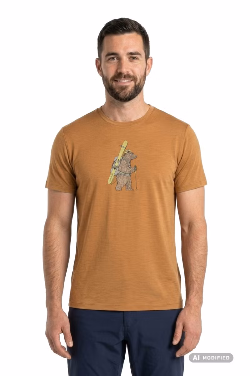KOSZULKA MERINO 150 TECH LITE SS TEE BEAR TOUR-TRAIL