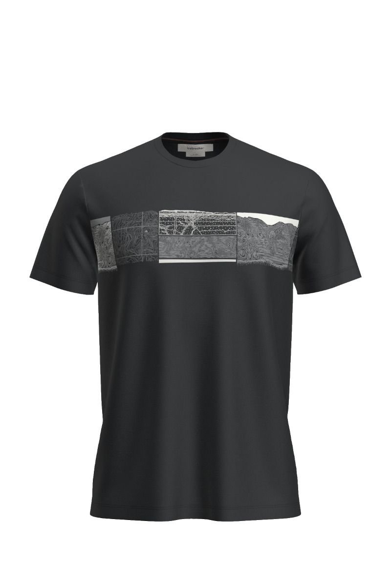 KOSZULKA MERINO 150 TECH LITE SS TEE ELEVATION LINE-BLACK