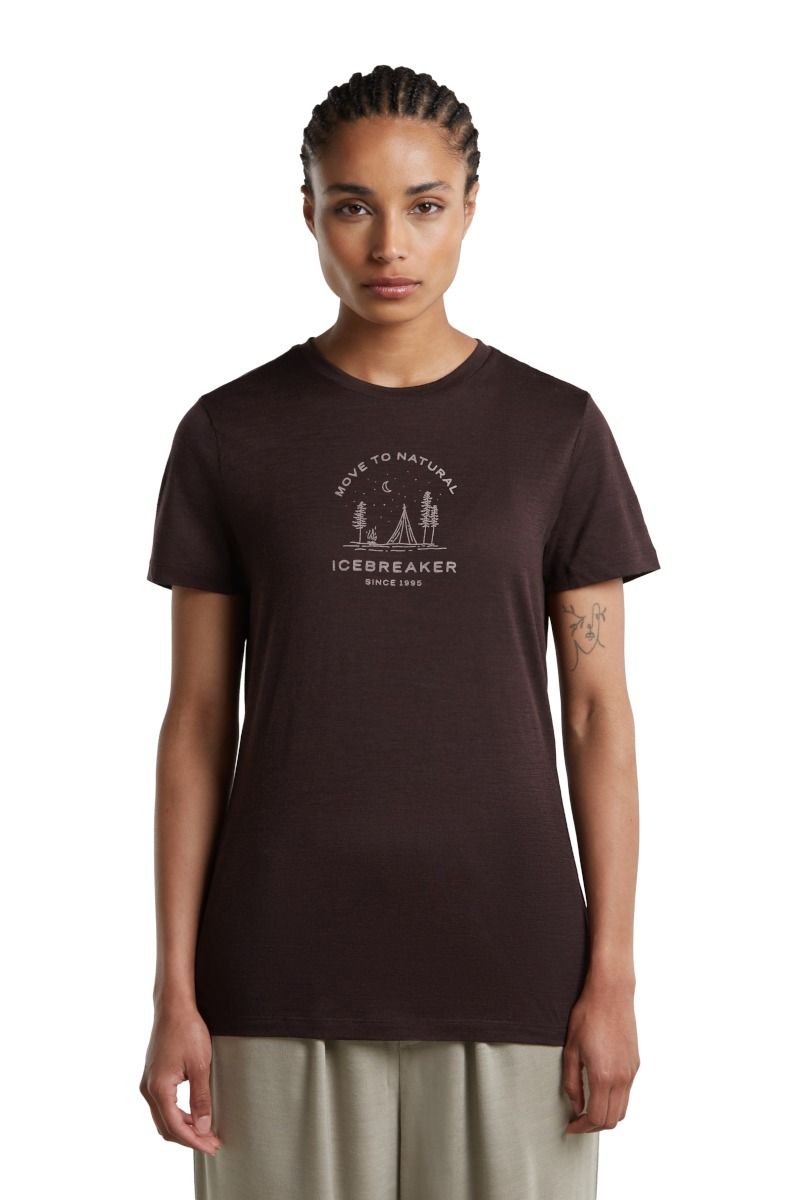 KOSZULKA MERINO 150 TECH LITE SS TEE PEACEFUL PASS WOMEN-BITTERSWEET