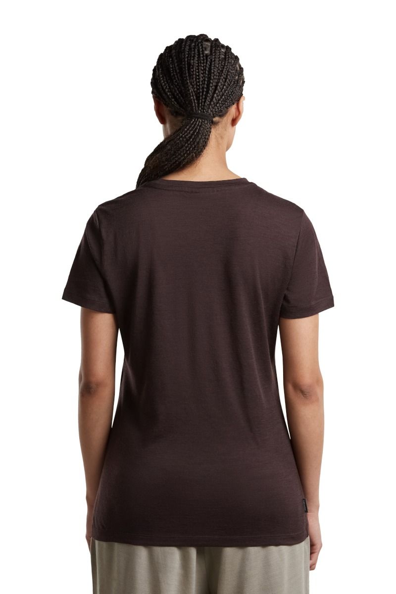 KOSZULKA MERINO 150 TECH LITE SS TEE PEACEFUL PASS WOMEN-BITTERSWEET