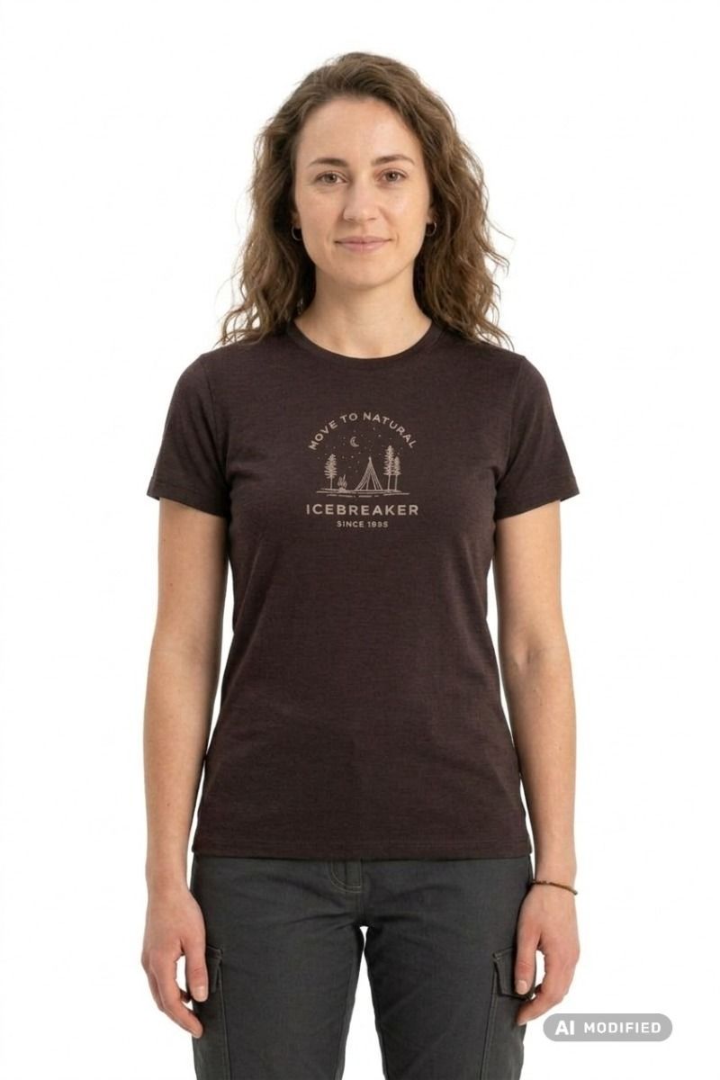 KOSZULKA MERINO 150 TECH LITE SS TEE PEACEFUL PASS WOMEN-BITTERSWEET