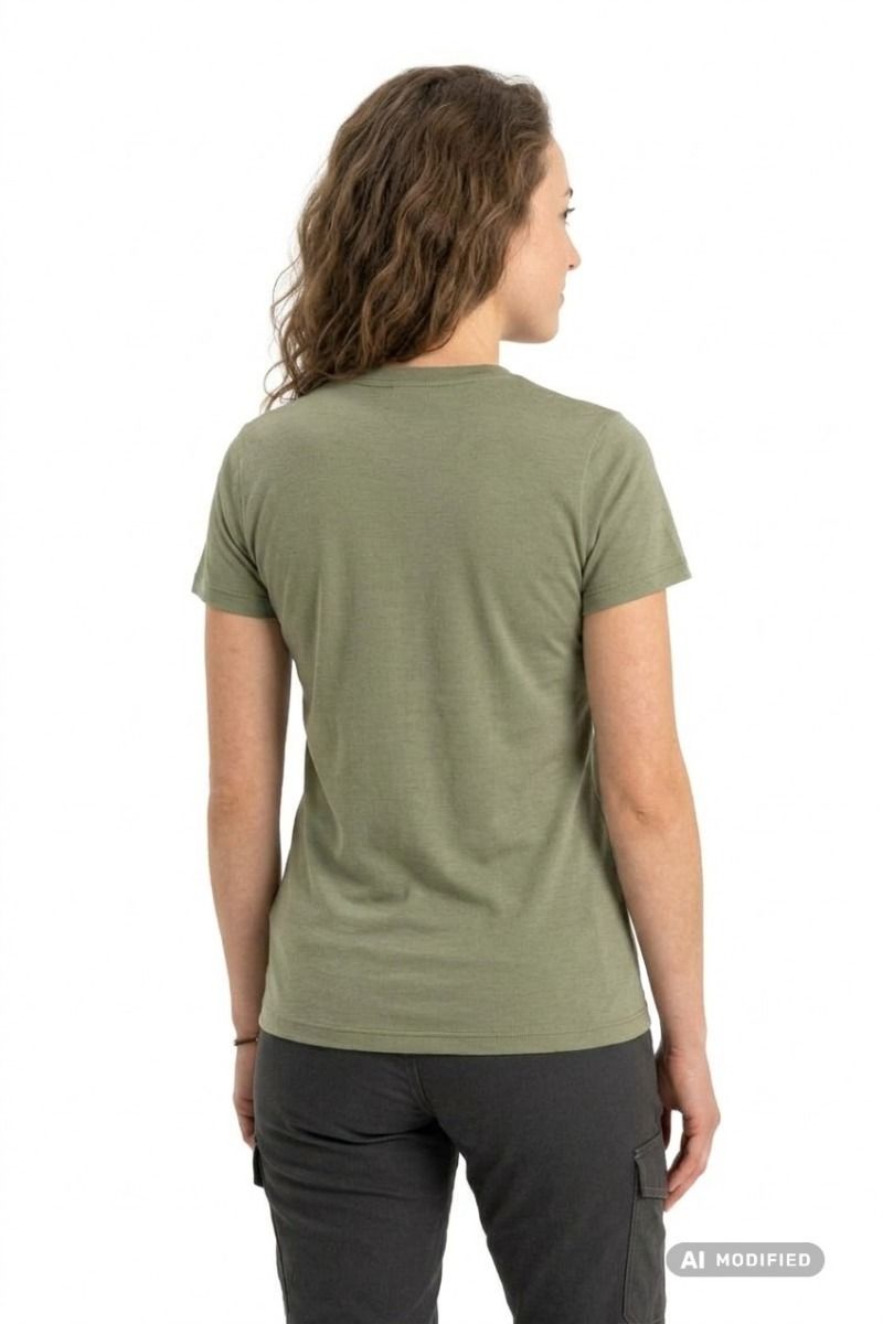 KOSZULKA MERINO 150 TECH LITE SS TEE PEACEFUL PASS WOMEN-LICHEN