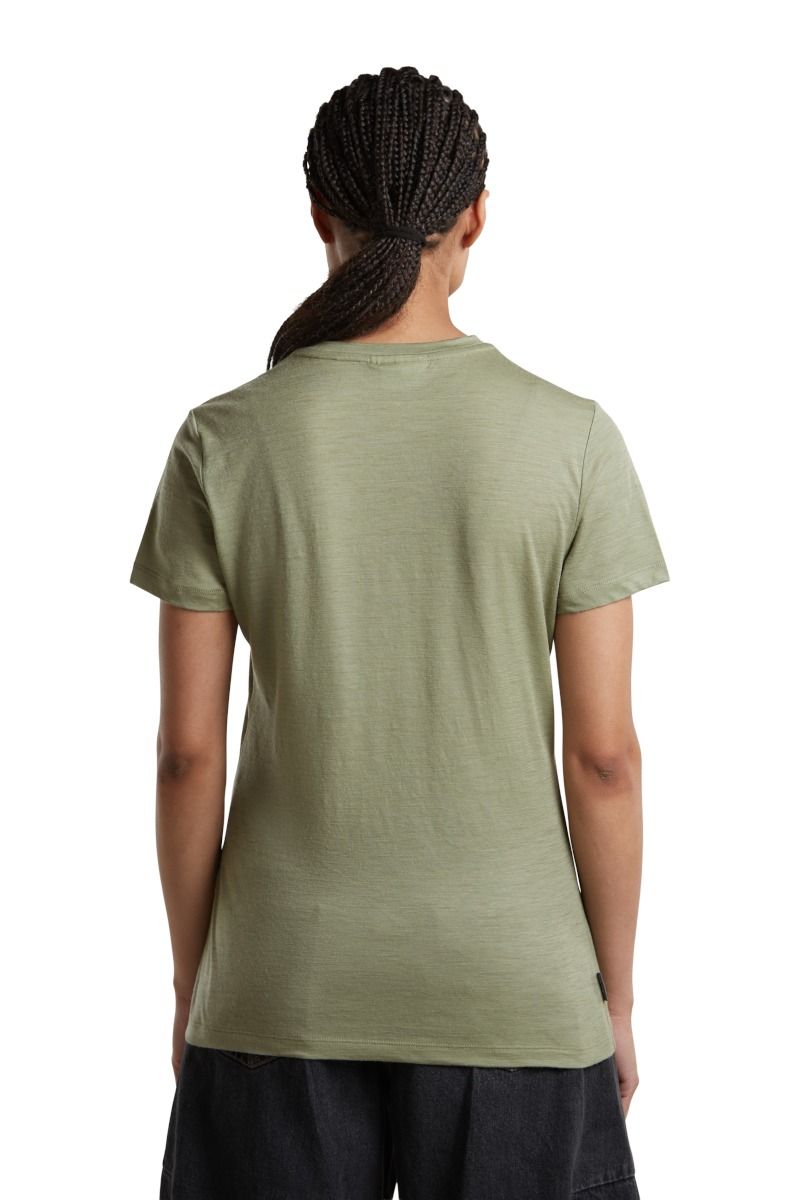 KOSZULKA MERINO 150 TECH LITE SS TEE PEACEFUL PASS WOMEN-LICHEN