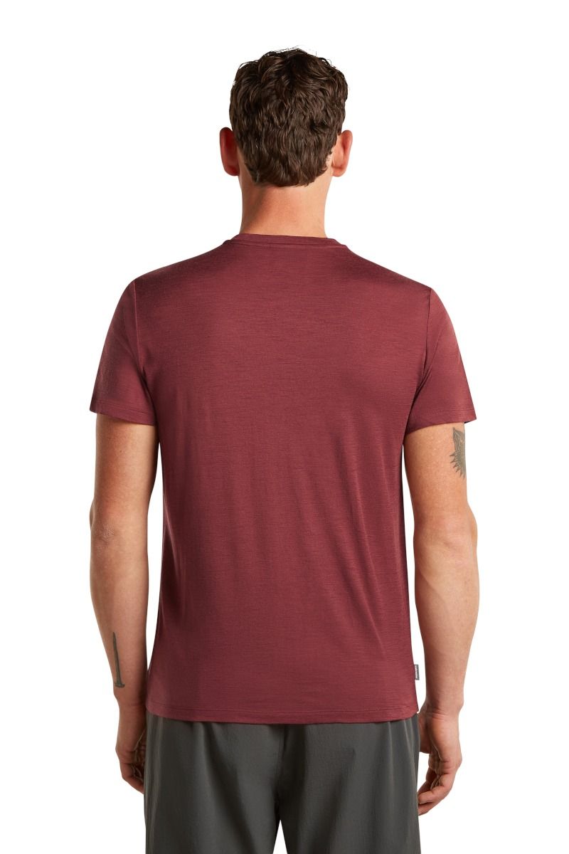 KOSZULKA MERINO 150 TECH LITE SS TEE RANGE STRIPES-PORT
