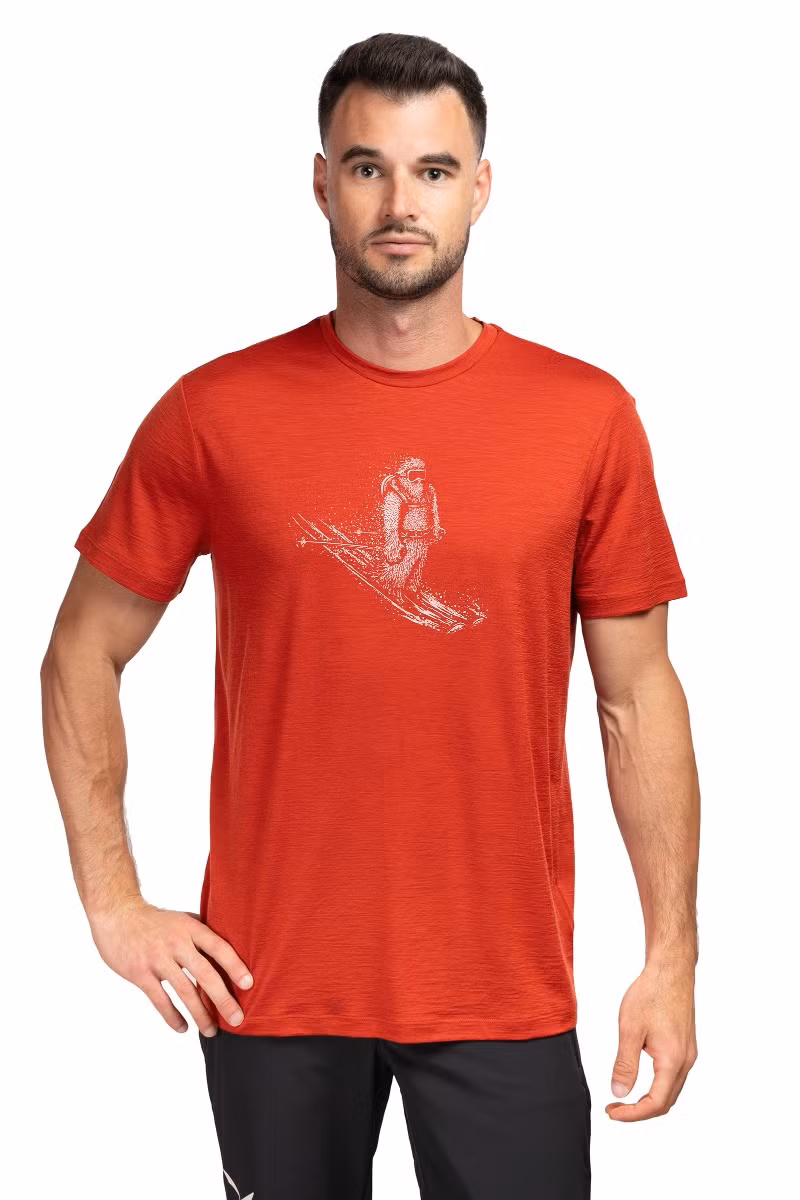 KOSZULKA MERINO 150 TECH LITE SS TEE SKIING YETI-AGATE