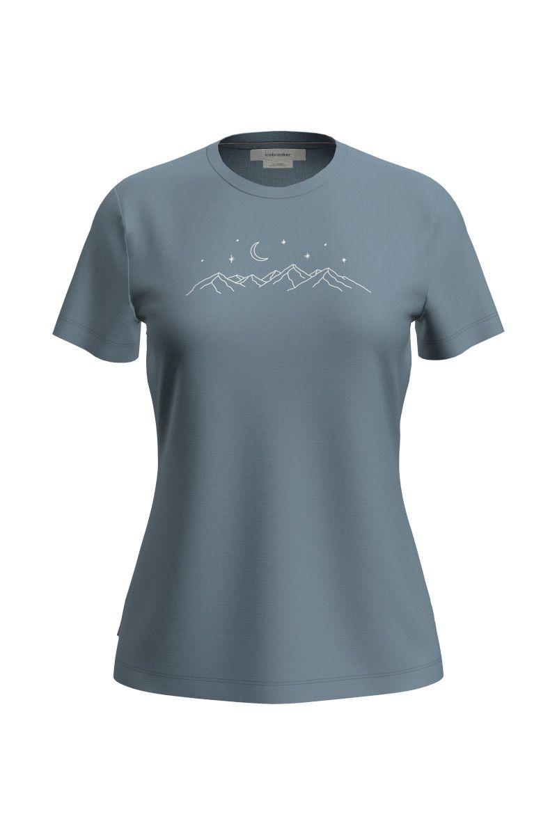 KOSZULKA MERINO 150 TECH LITE SS TEE SPARKLING STARS WOMEN-FLINT BLUE