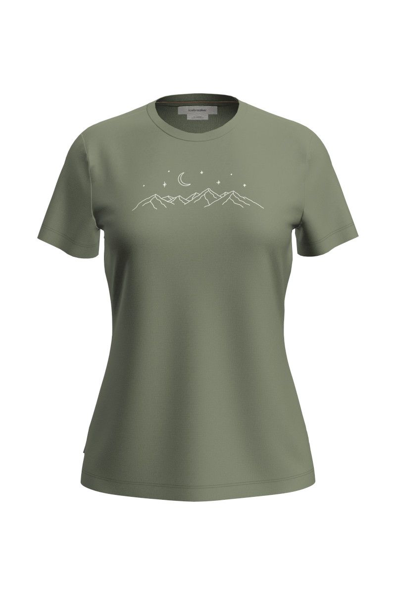 KOSZULKA MERINO 150 TECH LITE SS TEE SPARKLING STARS WOMEN-LICHEN