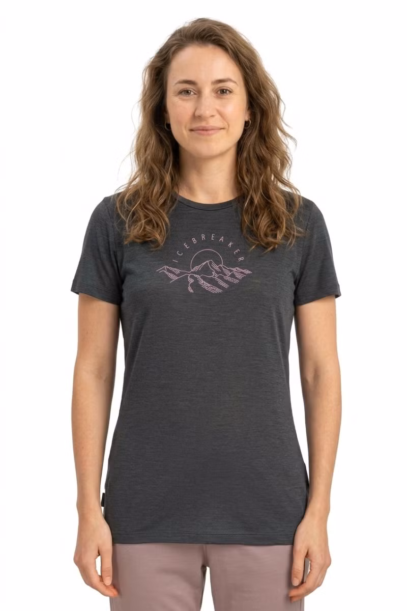KOSZULKA MERINO 150 TECH LITE SS TEE SUNRISE SUMIT WOMEN-OBSIDIAN