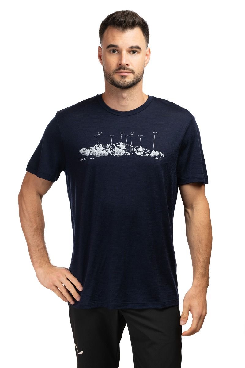 KOSZULKA MERINO 150 TECHLITE SS TEE MASSIF-MIDNIGHT NAVY
