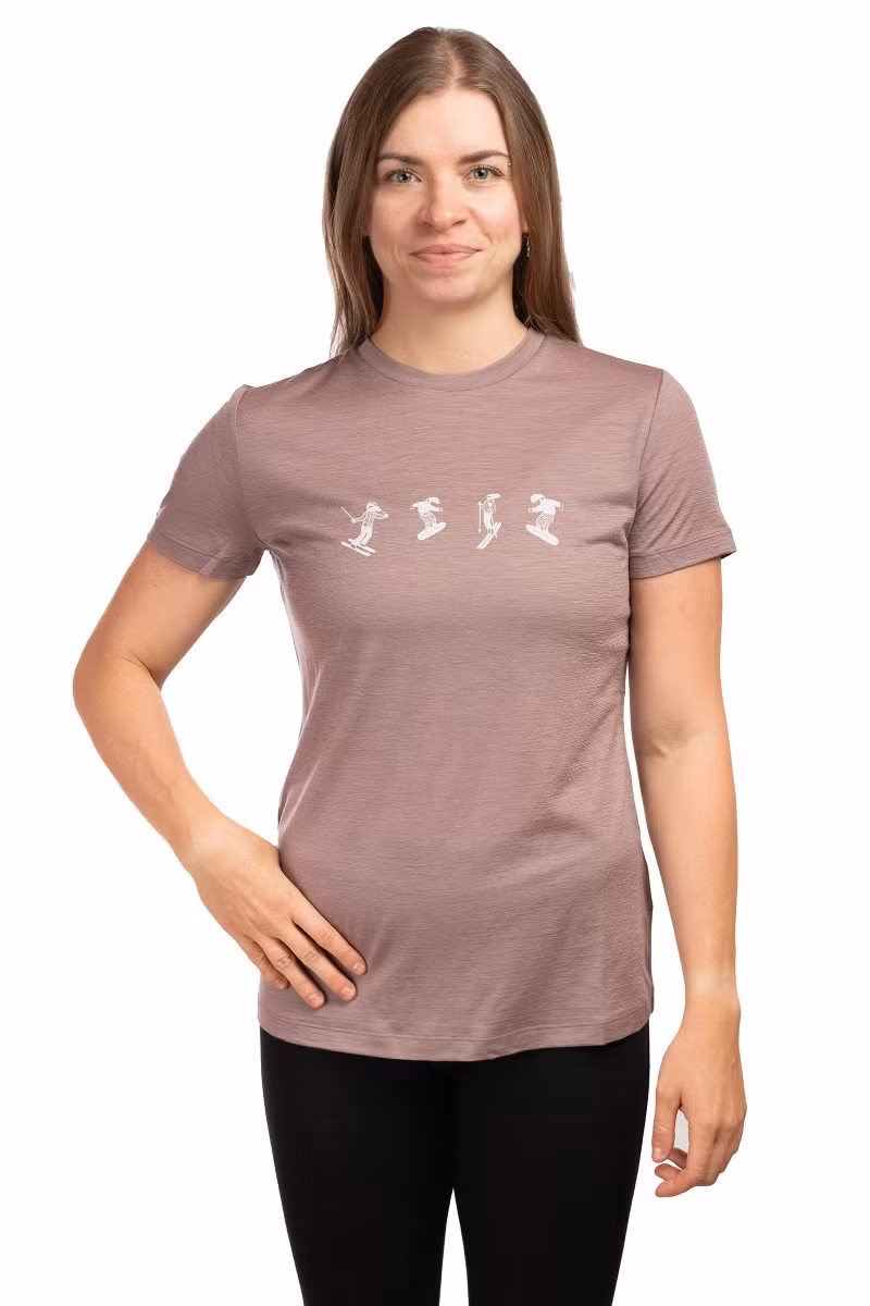 KOSZULKA MERINO 150 TECHLITE SS TEE SNOW DAY WOMEN-SUMMIT