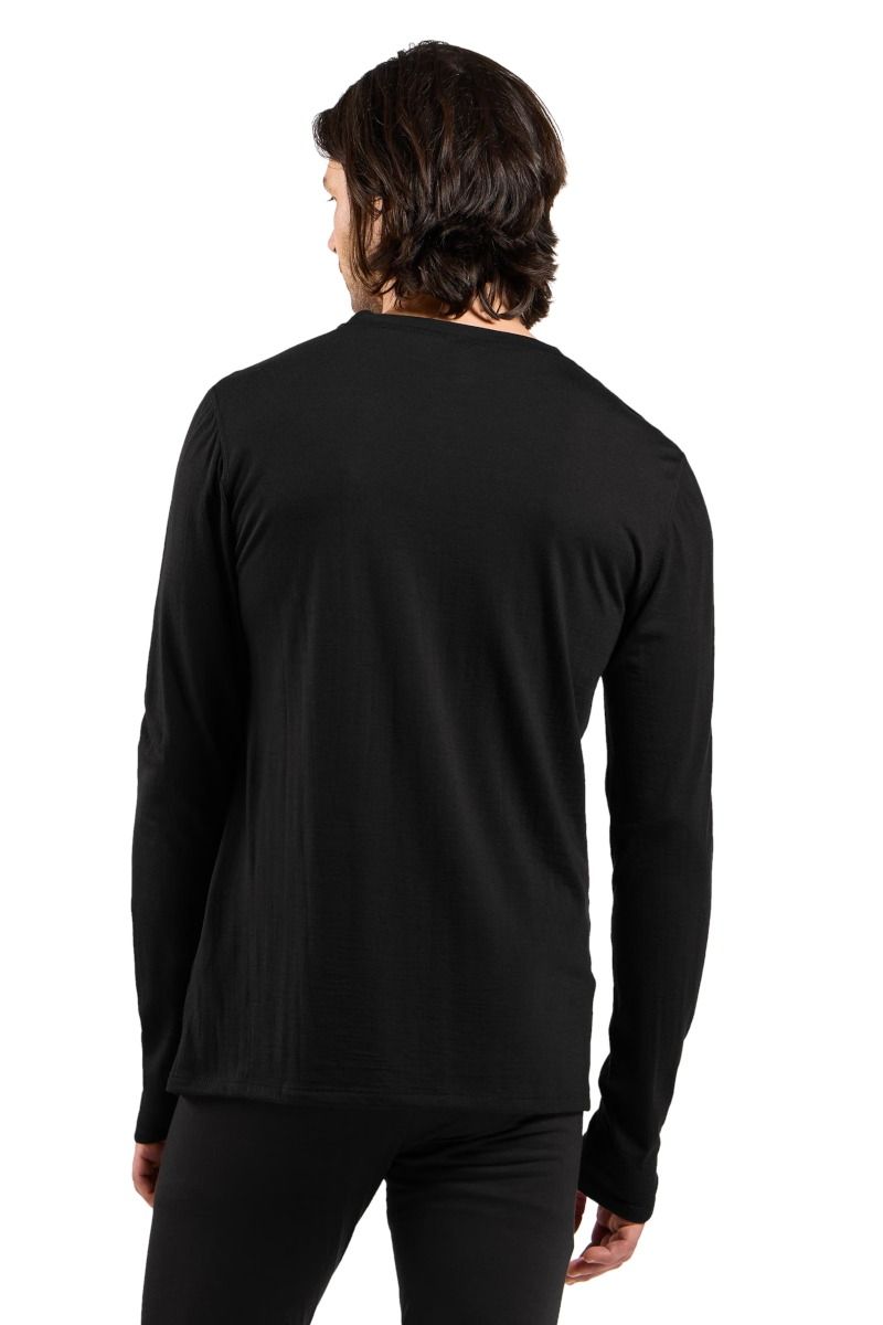 KOSZULKA MERINO 160 BL TOP CREW NECK LS-BLACK