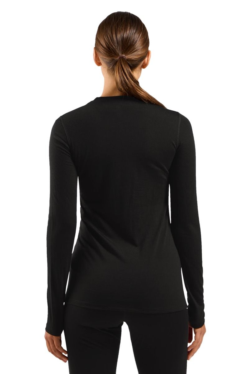 KOSZULKA MERINO 160 BL TOP CREW NECK LS WOMEN-BLACK