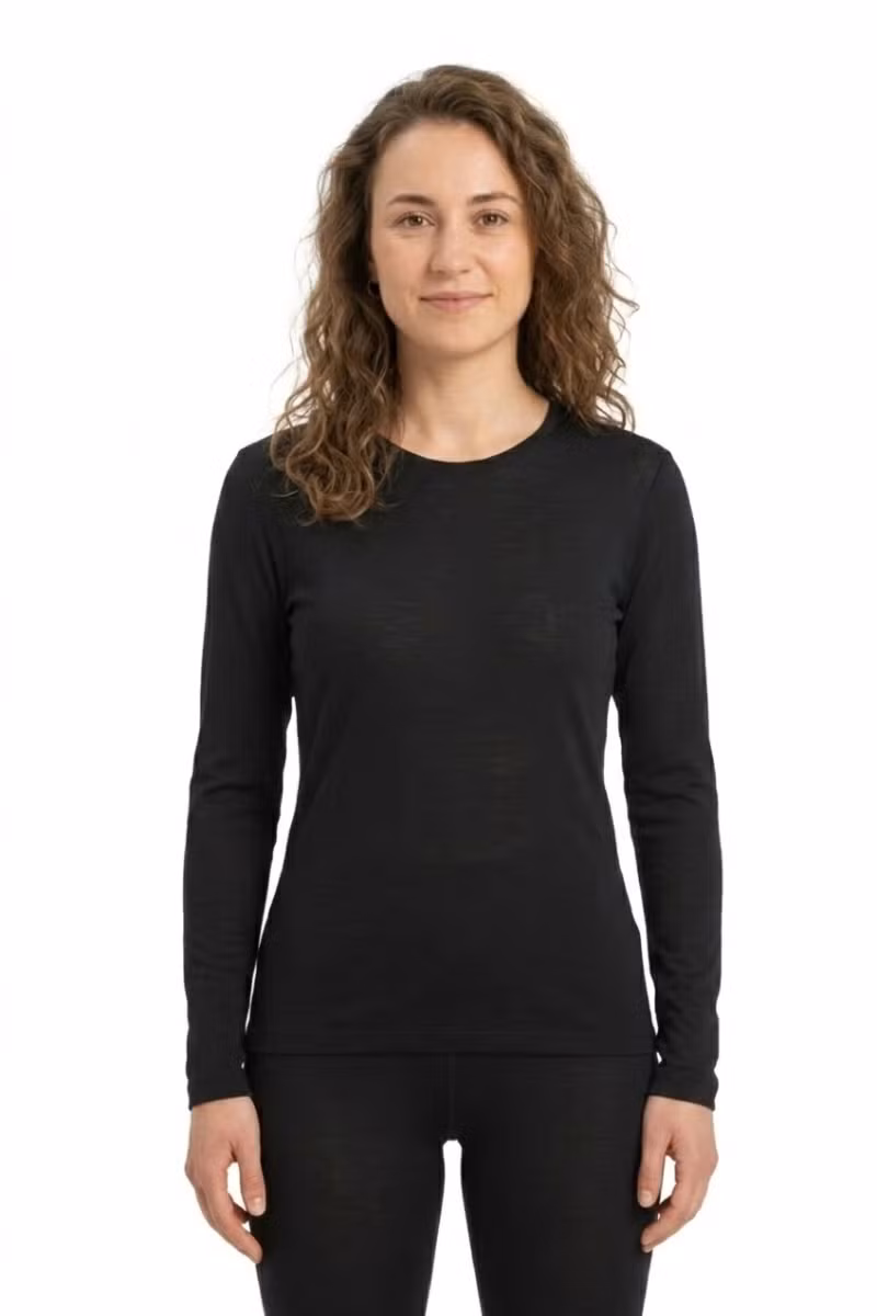 KOSZULKA MERINO 175 EVERYDAY LS CREWE WOMEN-BLACK