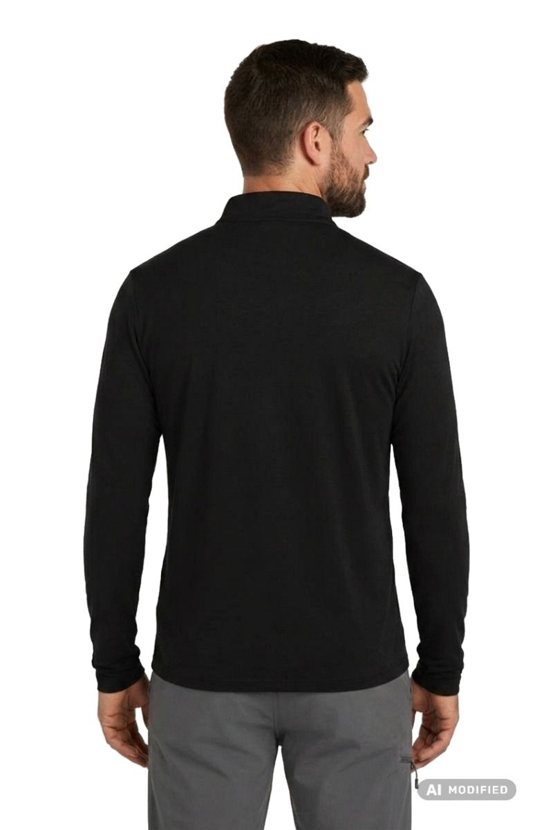 KOSZULKA MERINO 175 EVERYDAY LS HALF ZIP-BLACK