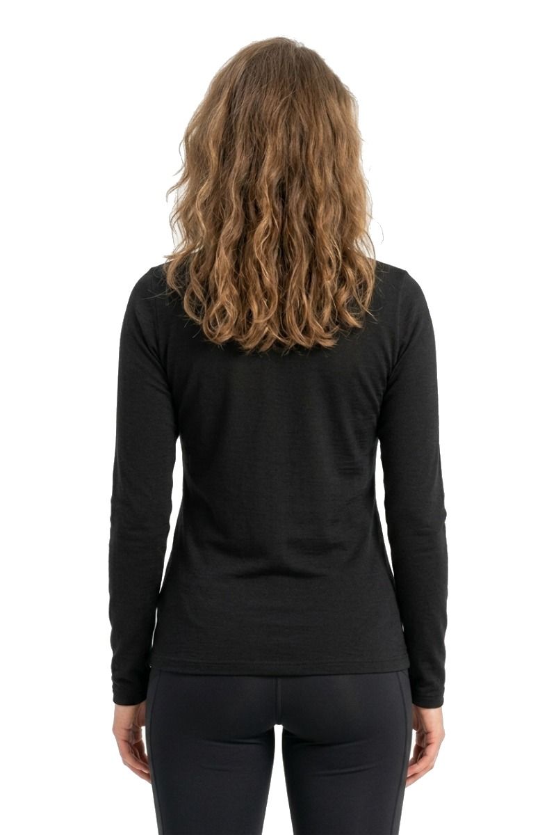 KOSZULKA MERINO 175 EVERYDAY LS HALF ZIP WOMEN-BLACK