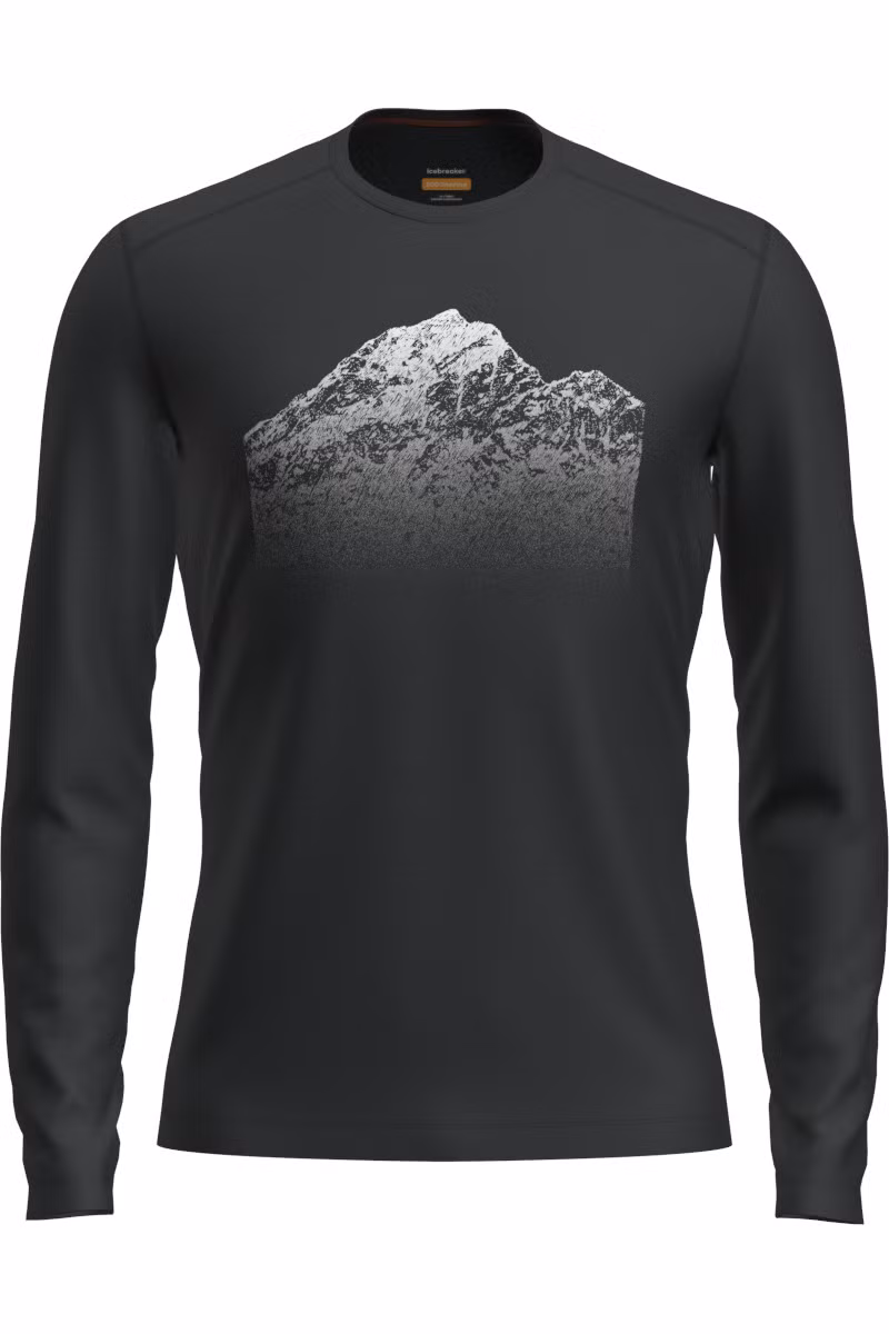 KOSZULKA MERINO 200 OASIS LS CREWE RISING LIGHT-BLACK