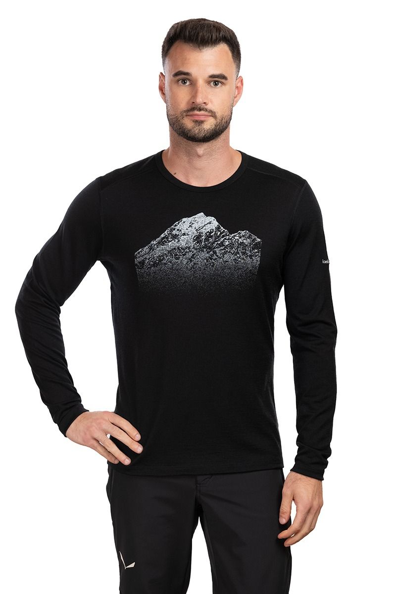 KOSZULKA MERINO 200 OASIS LS CREWE RISING LIGHT-BLACK