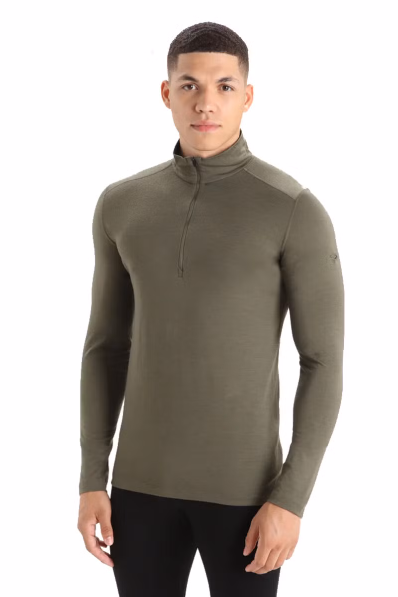 KOSZULKA MERINO 200 OASIS LS HALF ZIP-LODEN
