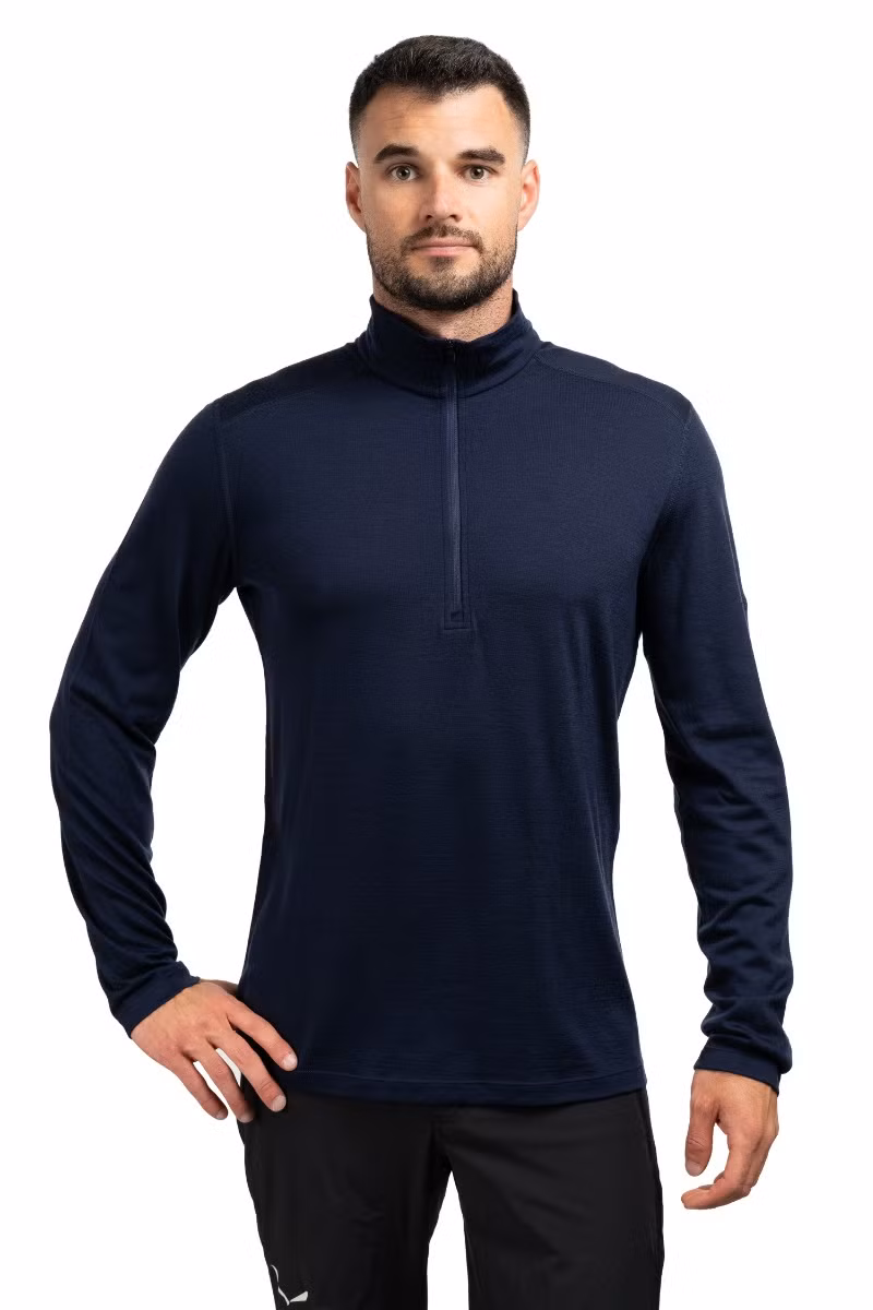 KOSZULKA MERINO 200 OASIS LS HALF ZIP-MIDNIGHT NAVY