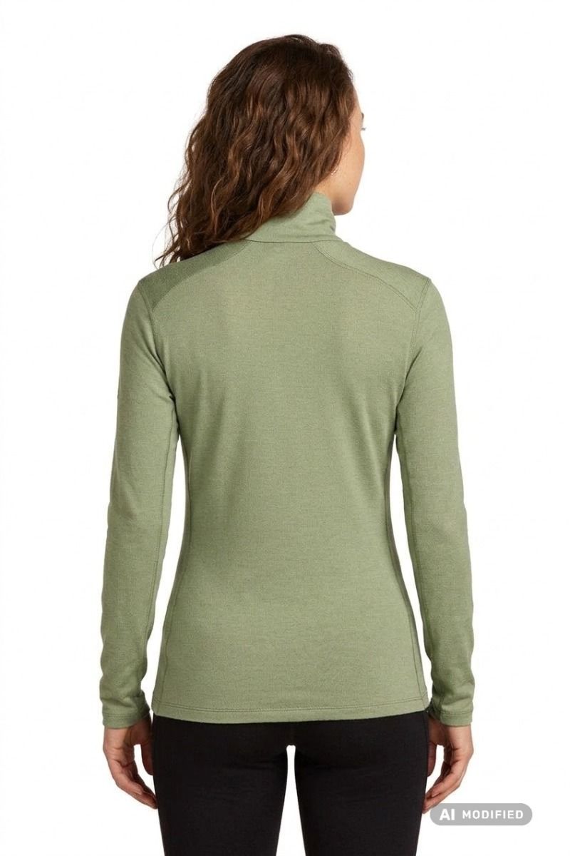 KOSZULKA MERINO 260 TECH LS HALF ZIP WOMEN-LICHEN