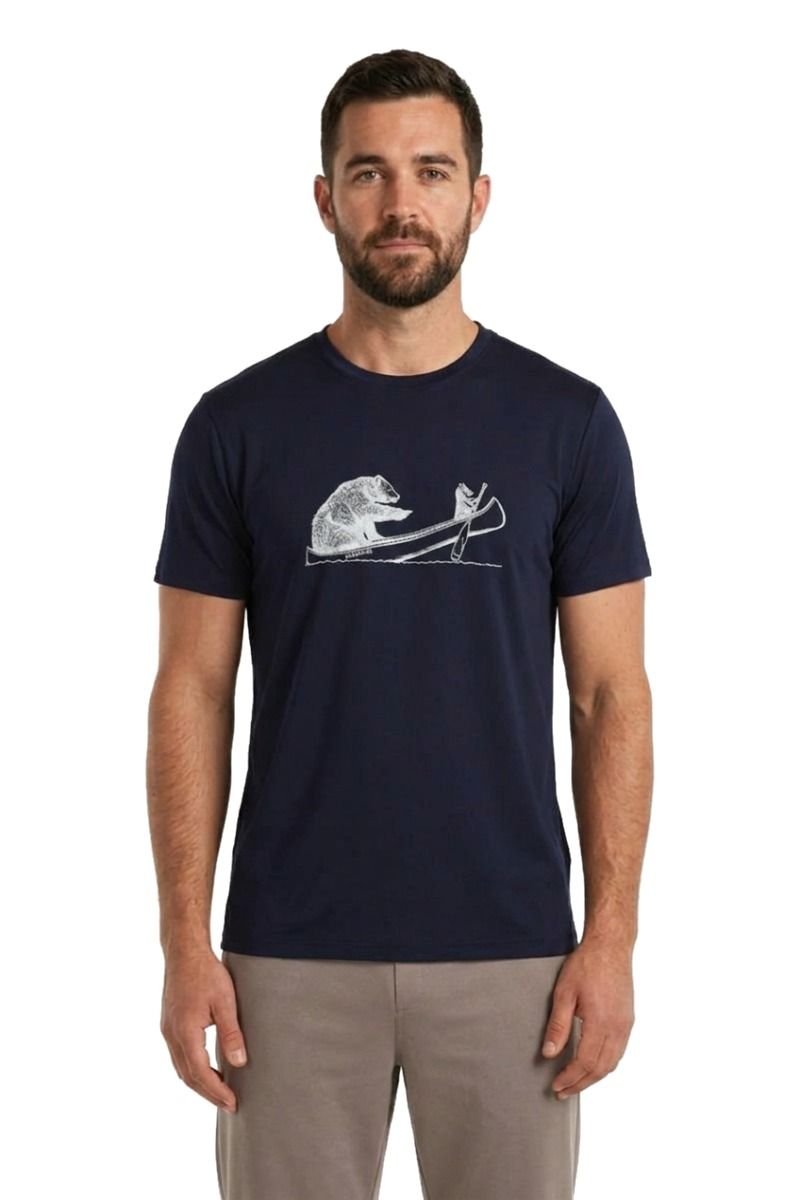 KOSZULKA MERINO CORE SS TEE CANOE COMPANIONS-MIDNIGHT NAVY