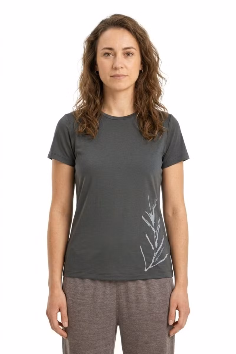 KOSZULKA MERINO CORE SS TEE PANAX WOMEN-OBSIDIAN