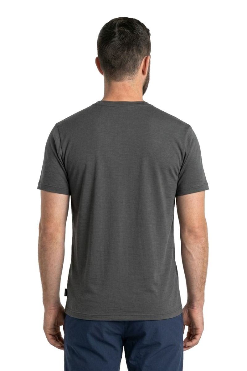 KOSZULKA MERINO CORE SS TEE SINGLE LINE CAMP-OBSIDIAN