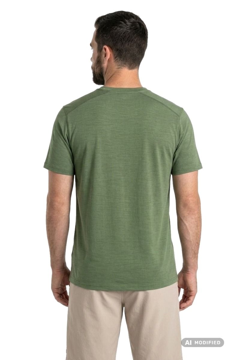 KOSZULKA MERINO SHORT SLEEVE TEE-FERN GREEN