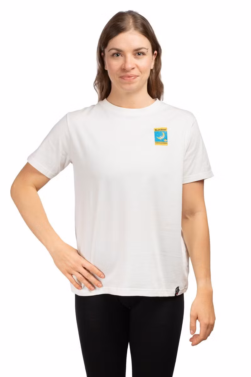 KOSZULKA MOON CLIMB WOMEN-CHALK