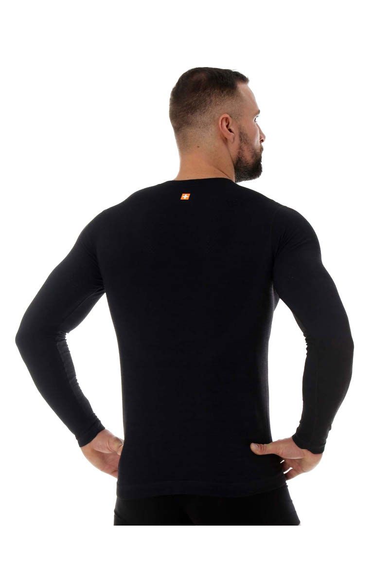 KOSZULKA OUTDOOR WOOL PRO MĘSKA LS1414-CZARNY